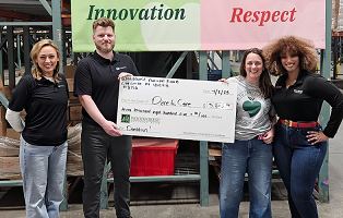 Dare to Care Food Bank recently received a $3,370.00 donation from WCF.