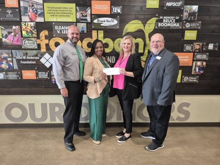 Food Bank of Northwest Indiana recently received a $1,305.00 donation from WCF.