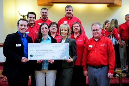 Akron - Canton Regional Food Bank receives $3,890 donation from Woodforest Charitable Foundation.