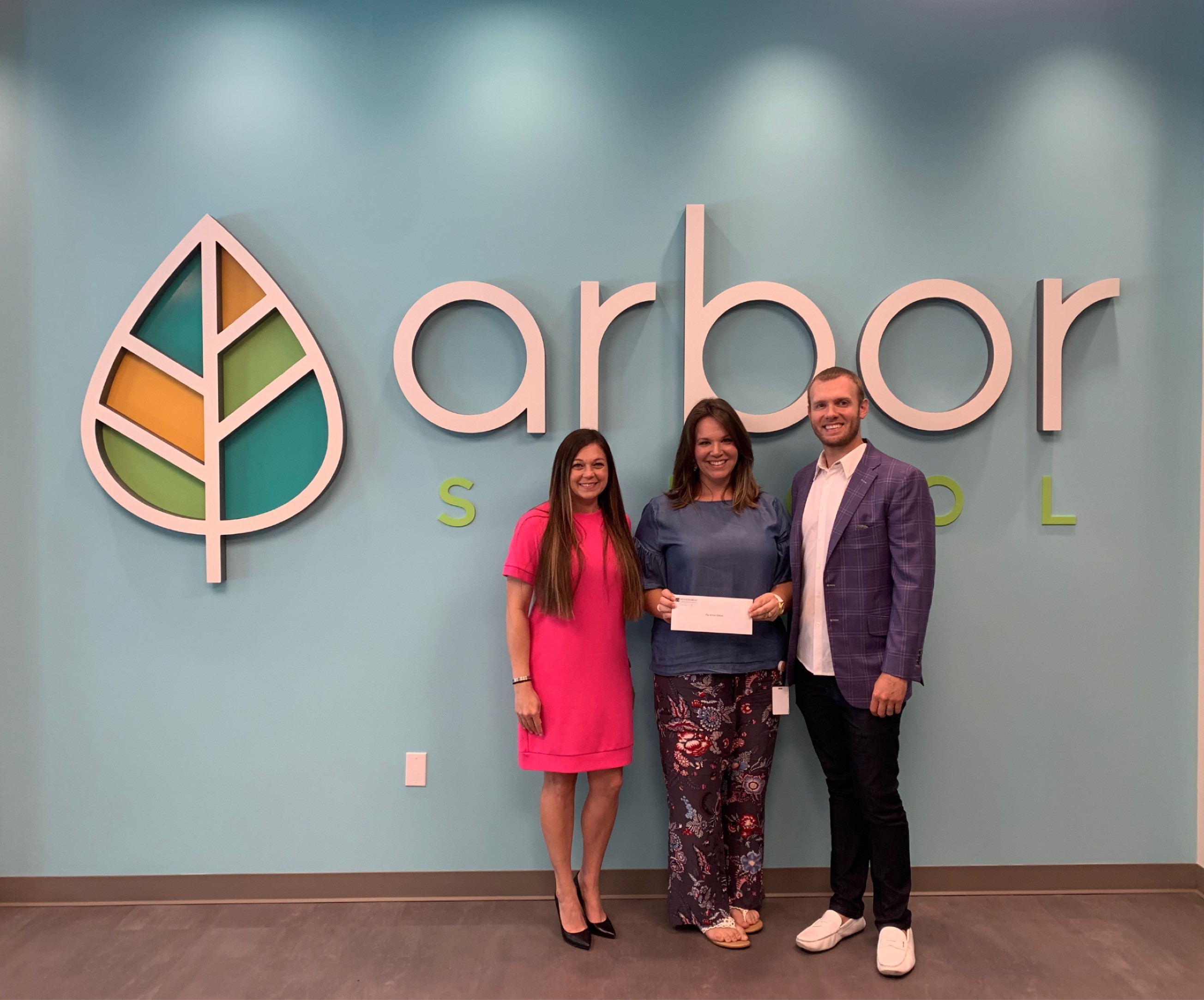 The Arbor School receives a donation from The Woodforest Charitable Foundation.