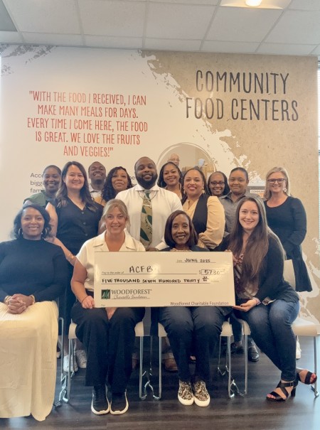 Atlanta Community Food Bank recently received a $5,730.00 donation from WCF.