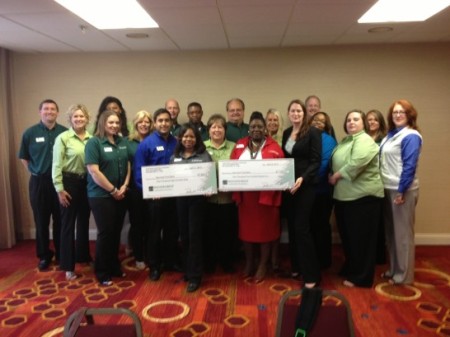 Bay Area Food Bank receives $1,595 donation from Woodforest Charitable Foundation.