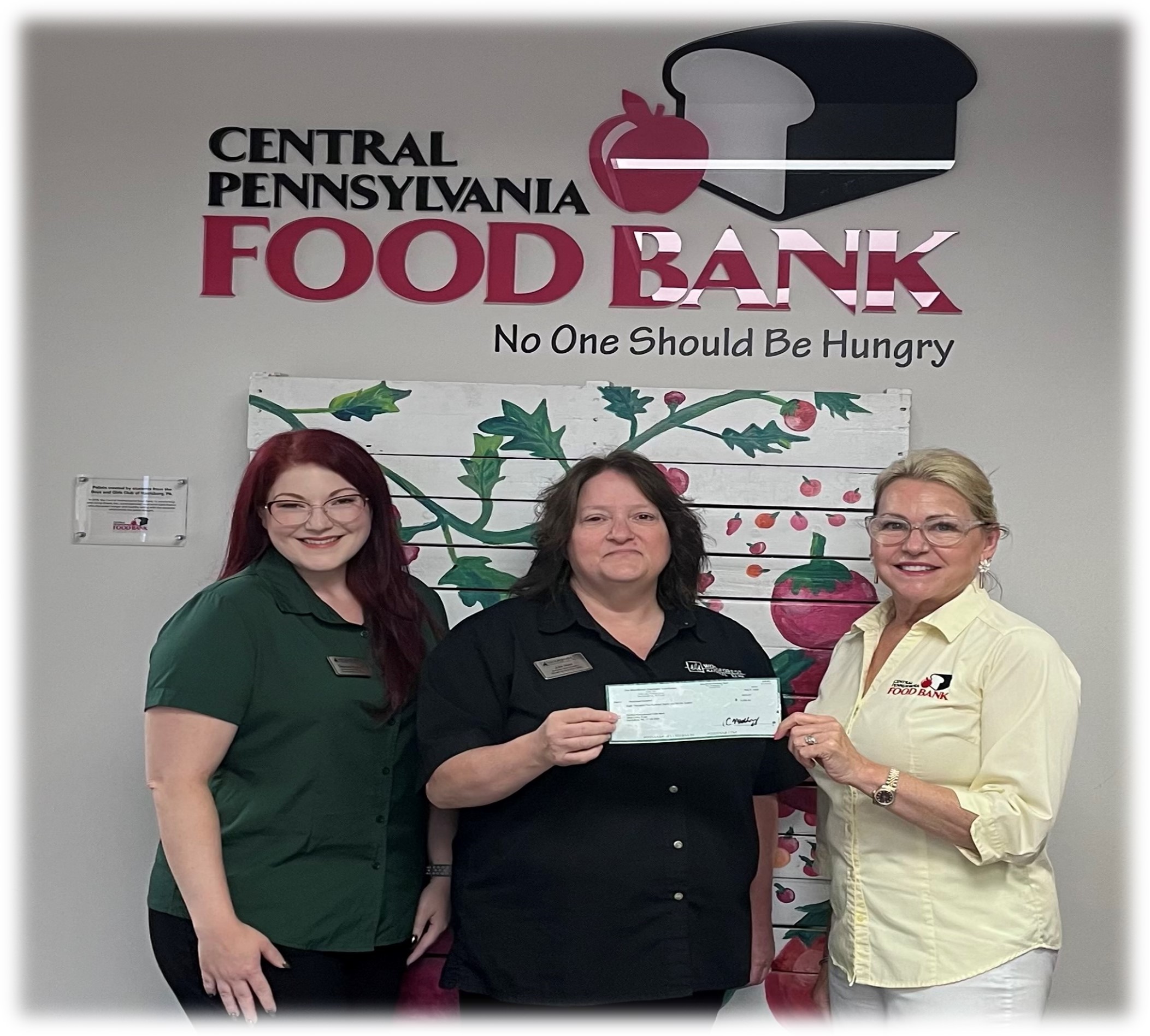 Central Virginia Food Bank received a $13,365 donation from WCF.