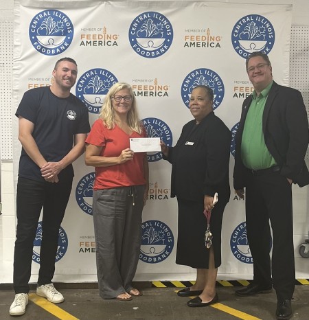 Central Illinois Food Bank recently received a $2,515.00 donation from WCF.