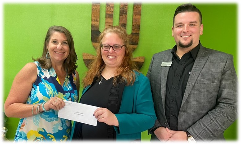 West Alabama Food Bank recently received a $1,480 donation from WCF.