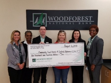 Community Food Bank of Central Alabama received a $6,900 donation from WCF.