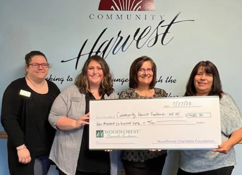 Community Harvest Food Bank received a $4,680.00 donation from WCF.