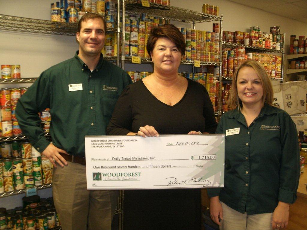 Daily Bread Ministries-Greer Soup Kitchen receives $1,715 donation from WCF.