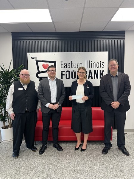 Eastern Illinois Food Bank recently received a $2,515.00 donation from WCF.
