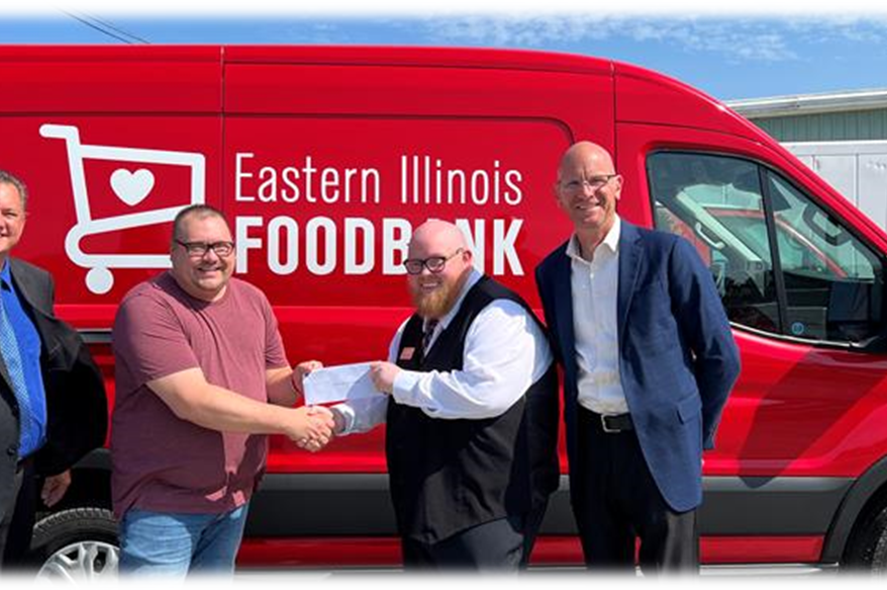 Eastern Illinois Foodbank received a donation from WCF.