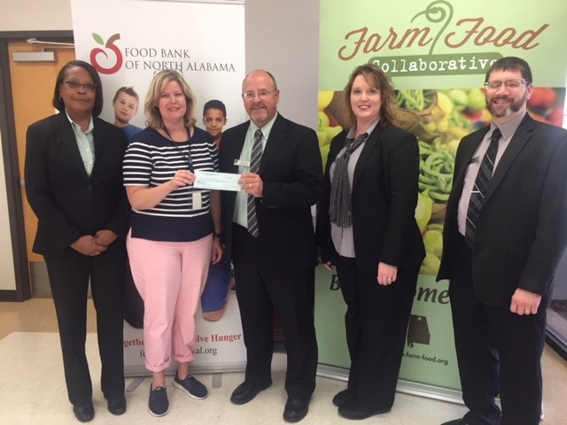 Food Bank of North Alabama received a $8,400 donation from WCF.