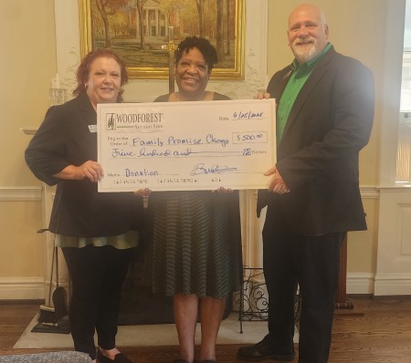 Family Promise of Chicago recently received a $500.00 donation from WCF.