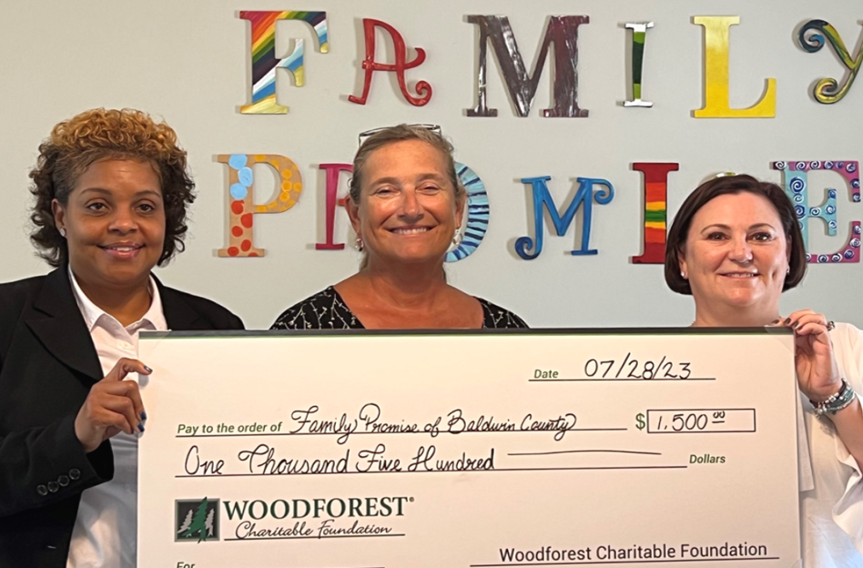 Family Promise of Baldwin County received a donation from WCF.