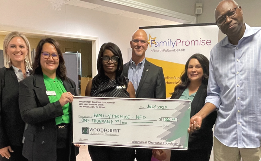 Family Promise of Fulton Dekalb received a donation from WCF.