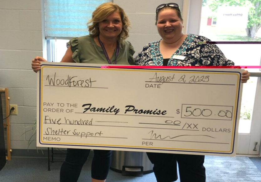 Family Promise of Lima Allen County received a $500.00 donation from WCF.