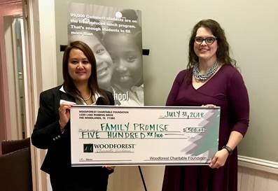 Family Promise of Gwinnett received a $500 donation from WCF.