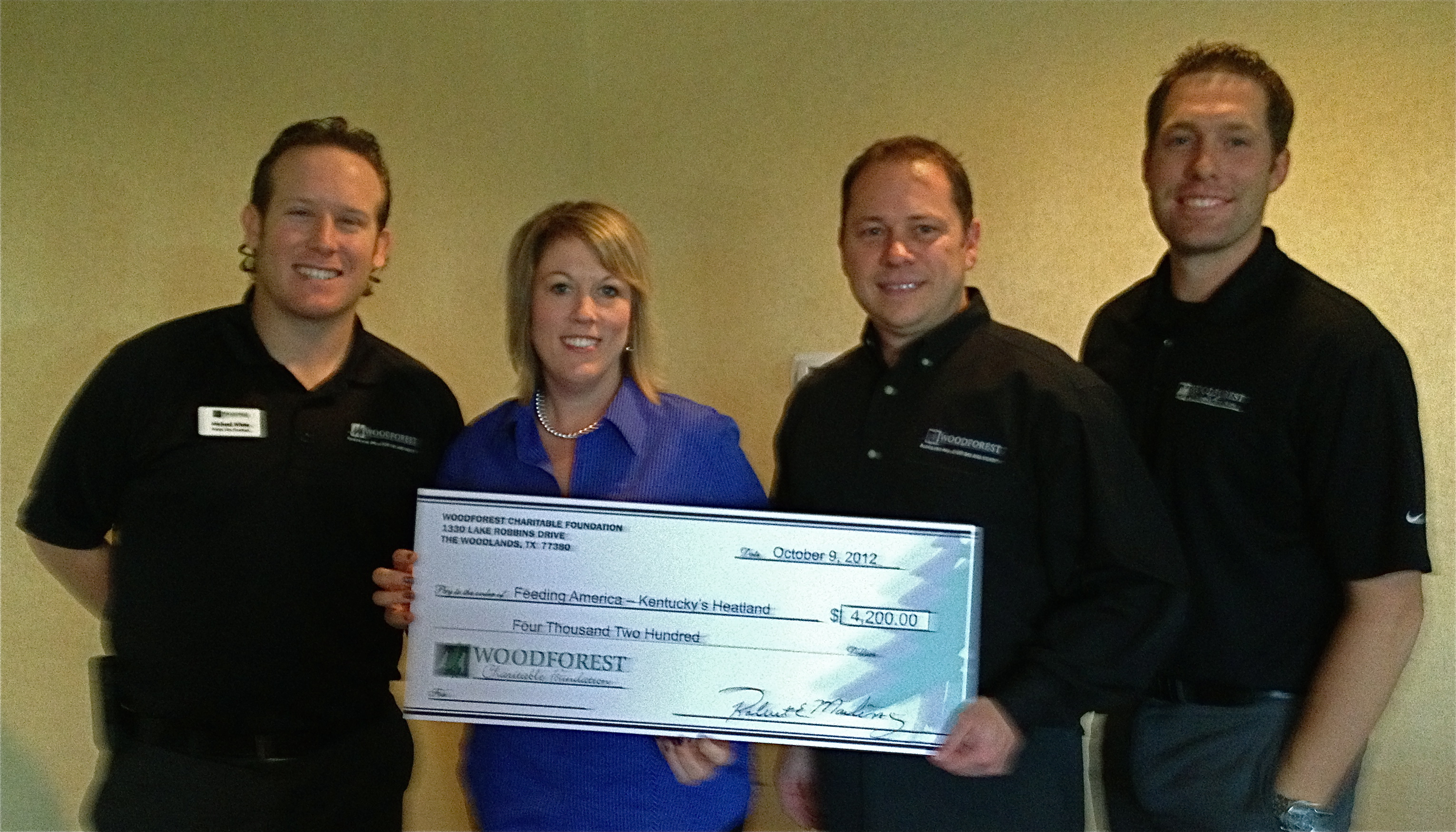 Feeding America - Kentucky’s Heartland receives $4,200 donation from WCF.