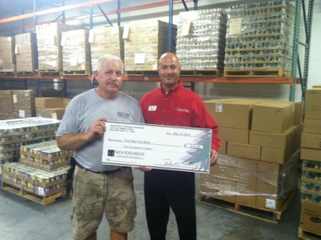 First Step Food Bank receives $214 donation from Woodforest Charitable Foundation.