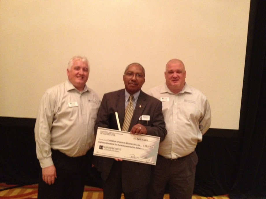 Food Bank of Central & Eastern North Carolina receives $18,575 donation from WCF.