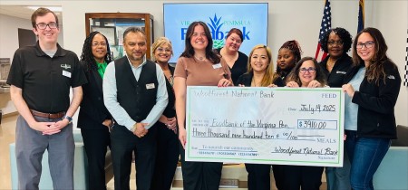 Foodbank of the Virginia Peninsula recently received a $3,910.00 donation from WCF.