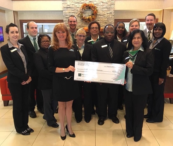 Foodbank of the Virginia Peninsula received a $5,500 donation from WCF.