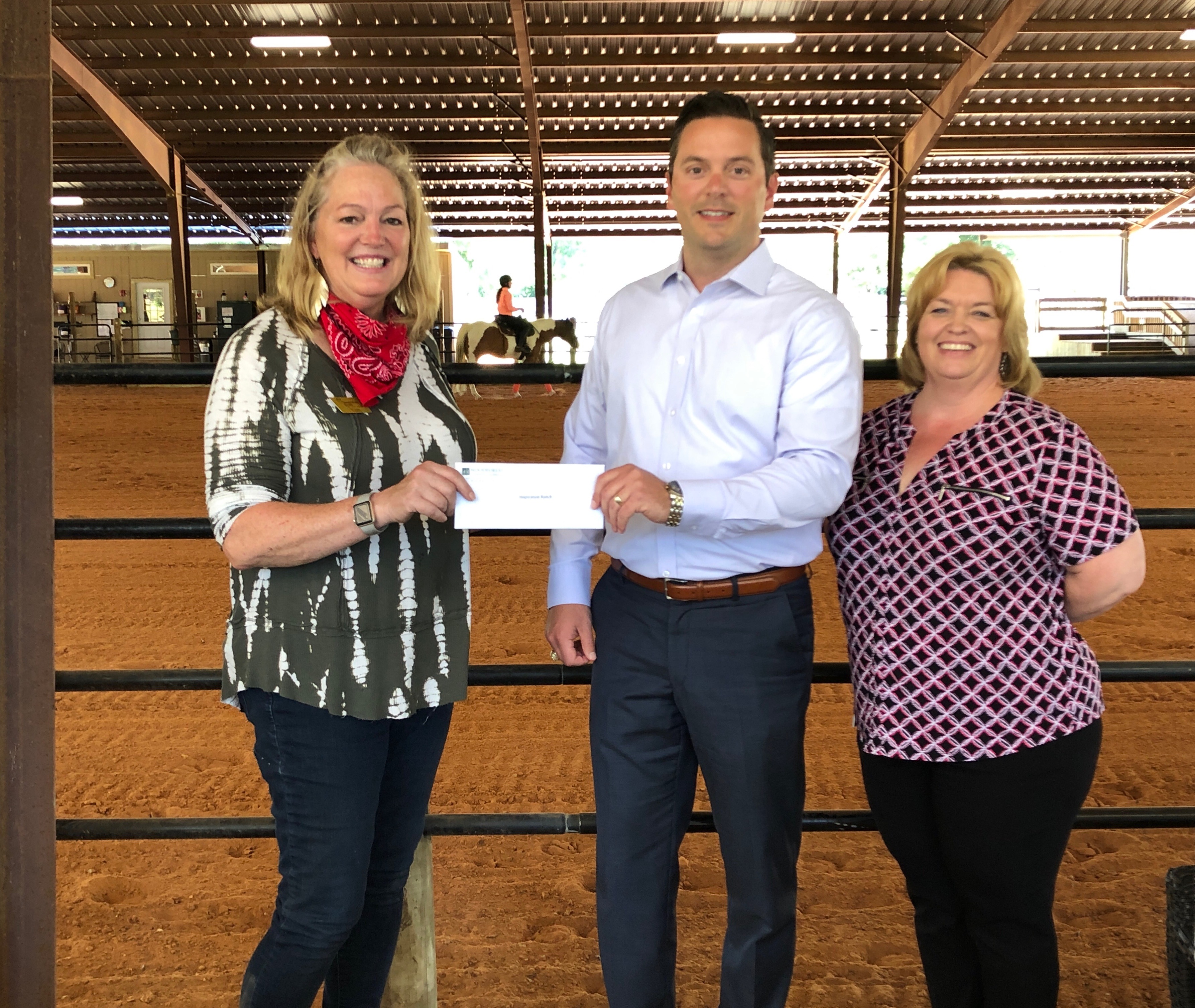 Inspiration Ranch recently received a $7,500 donation from WCF.