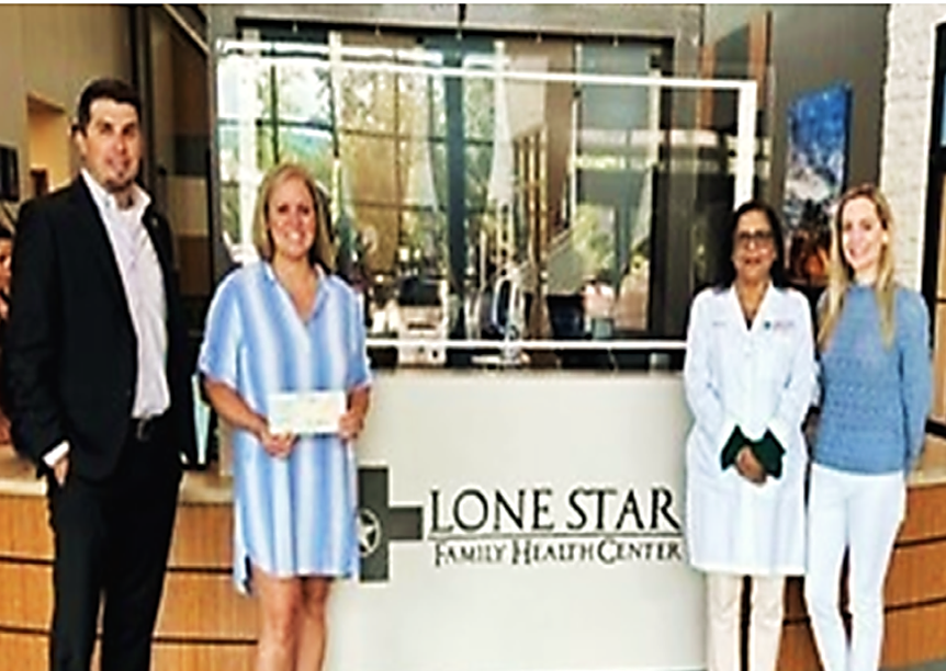 Lone Star Family Health Center received a $10,000.00 donation from WCF.