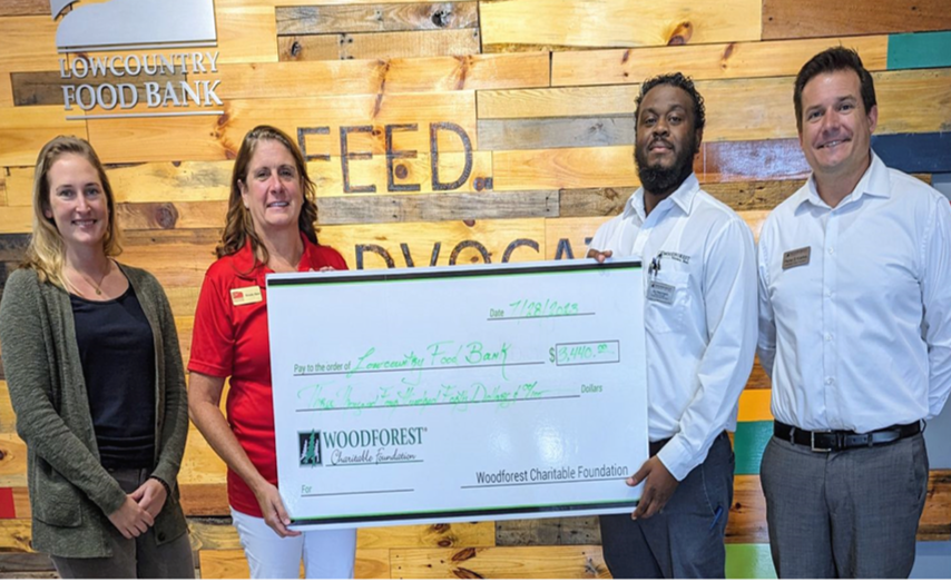 Lowcountry Food Bank, Inc. recently received a $3,440.00 donation from WCF.