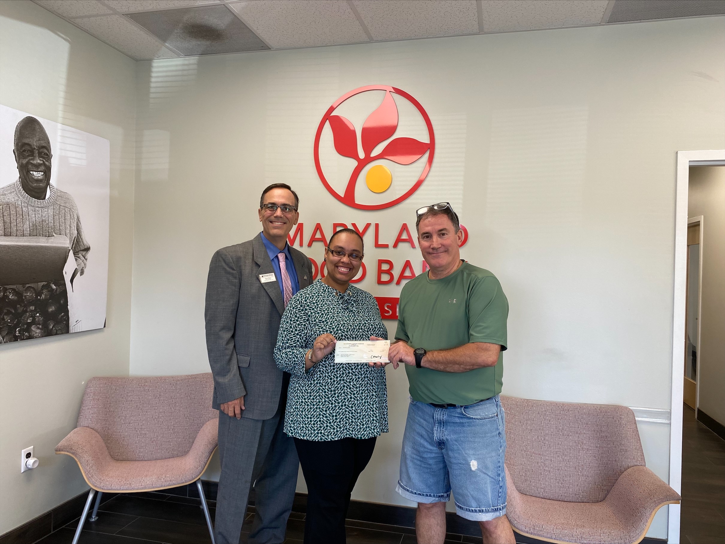 Maryland Food Bank received a $7,200.00 donation from WCF.