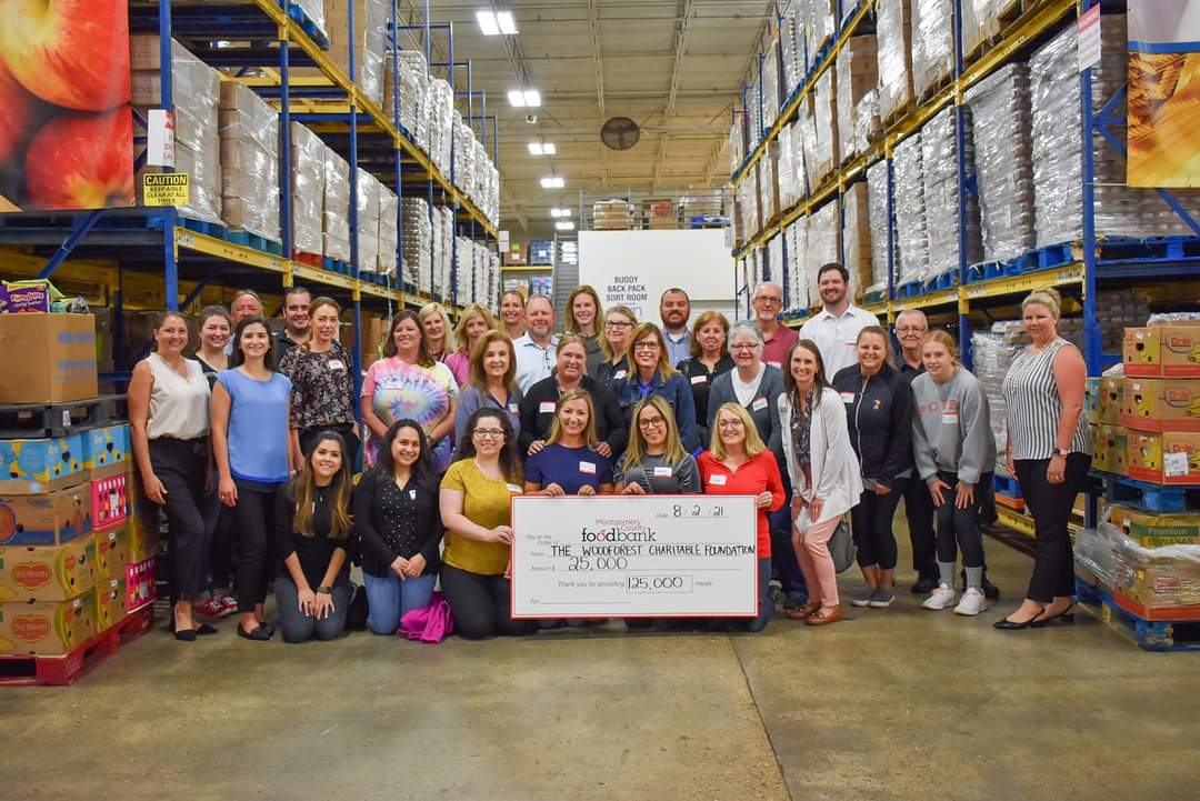 Montgomery County Food Bank recently received a $25,000.00 donation from WCF.