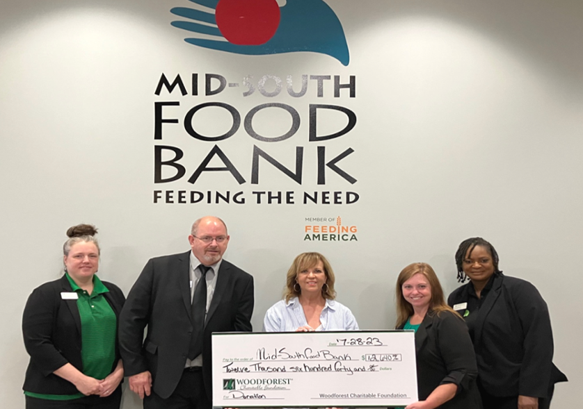 Mid-South Food Bank received a donation from WCF.