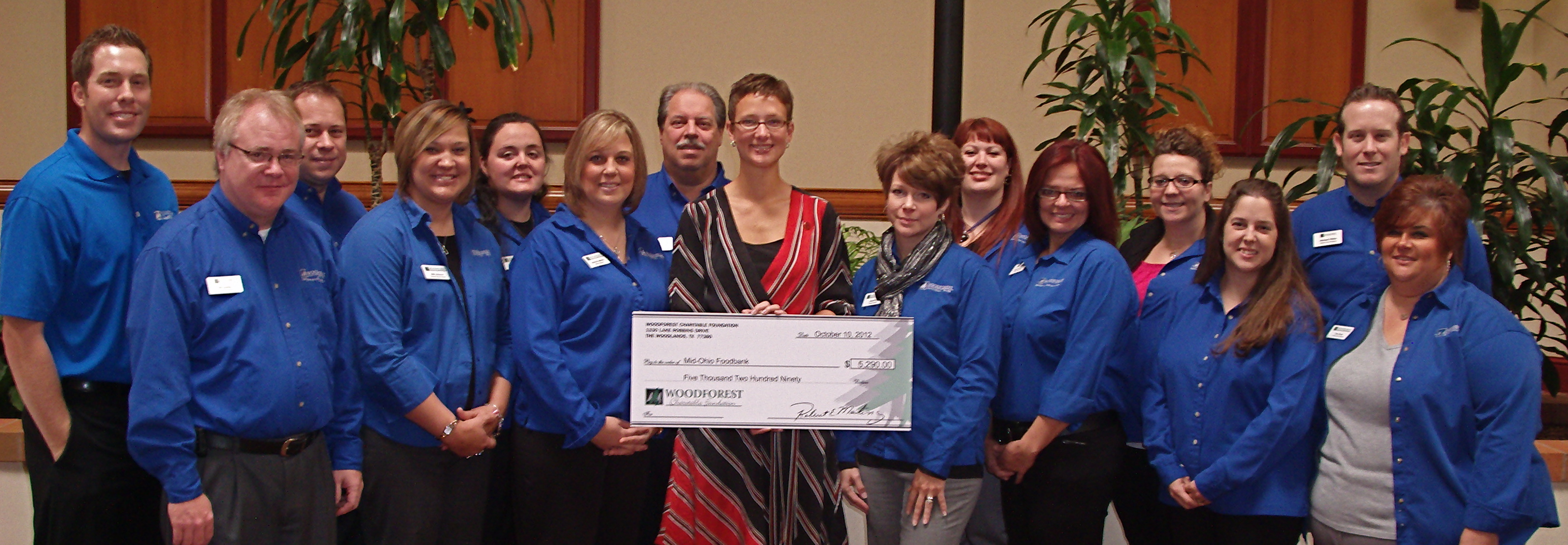 Mid-Ohio Foodbank receives $5,290 donation from Woodforest Charitable Foundation.