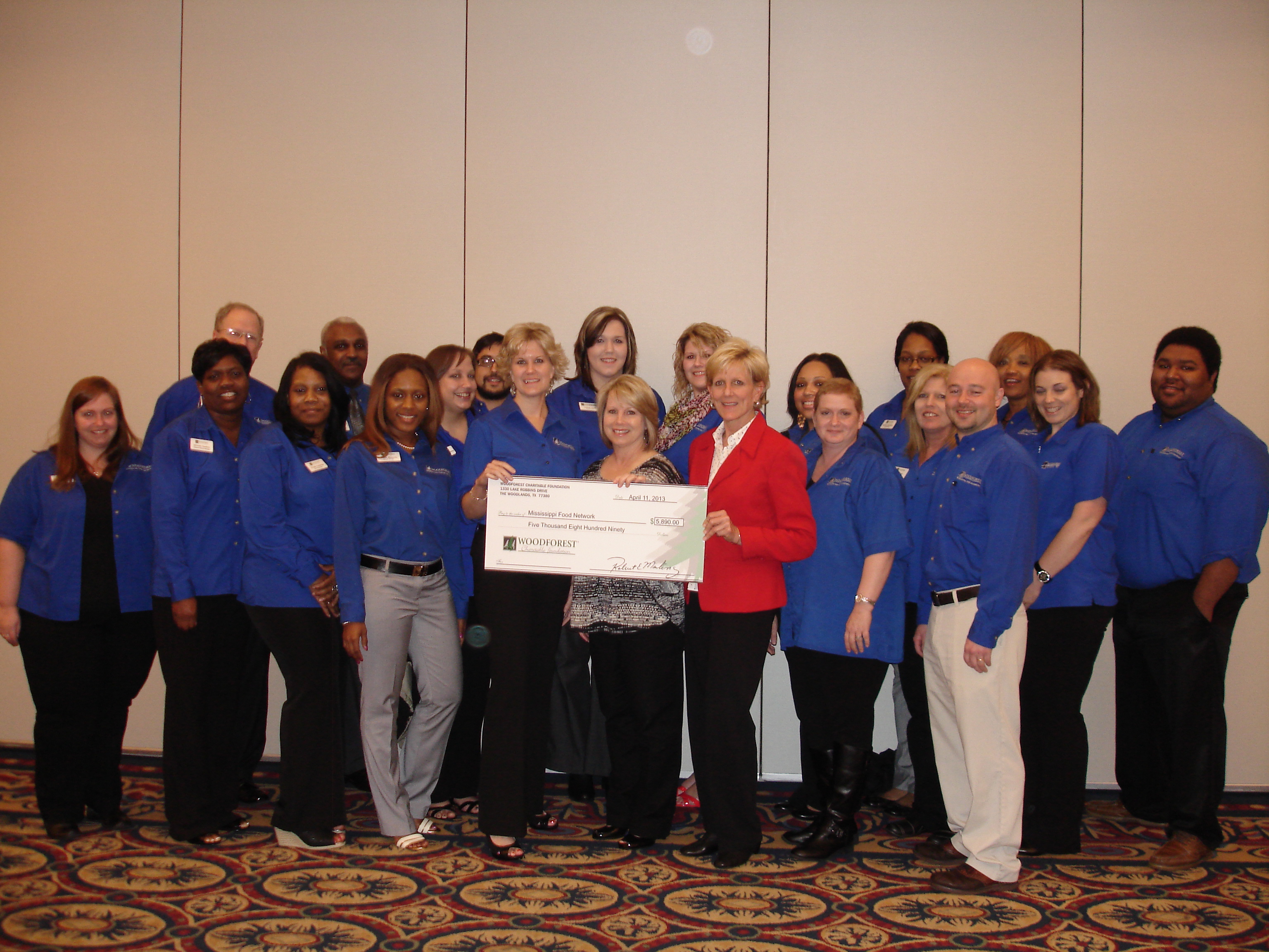 Mississippi Food Network receives $5,890 from Woodforest Charitable Foundation.