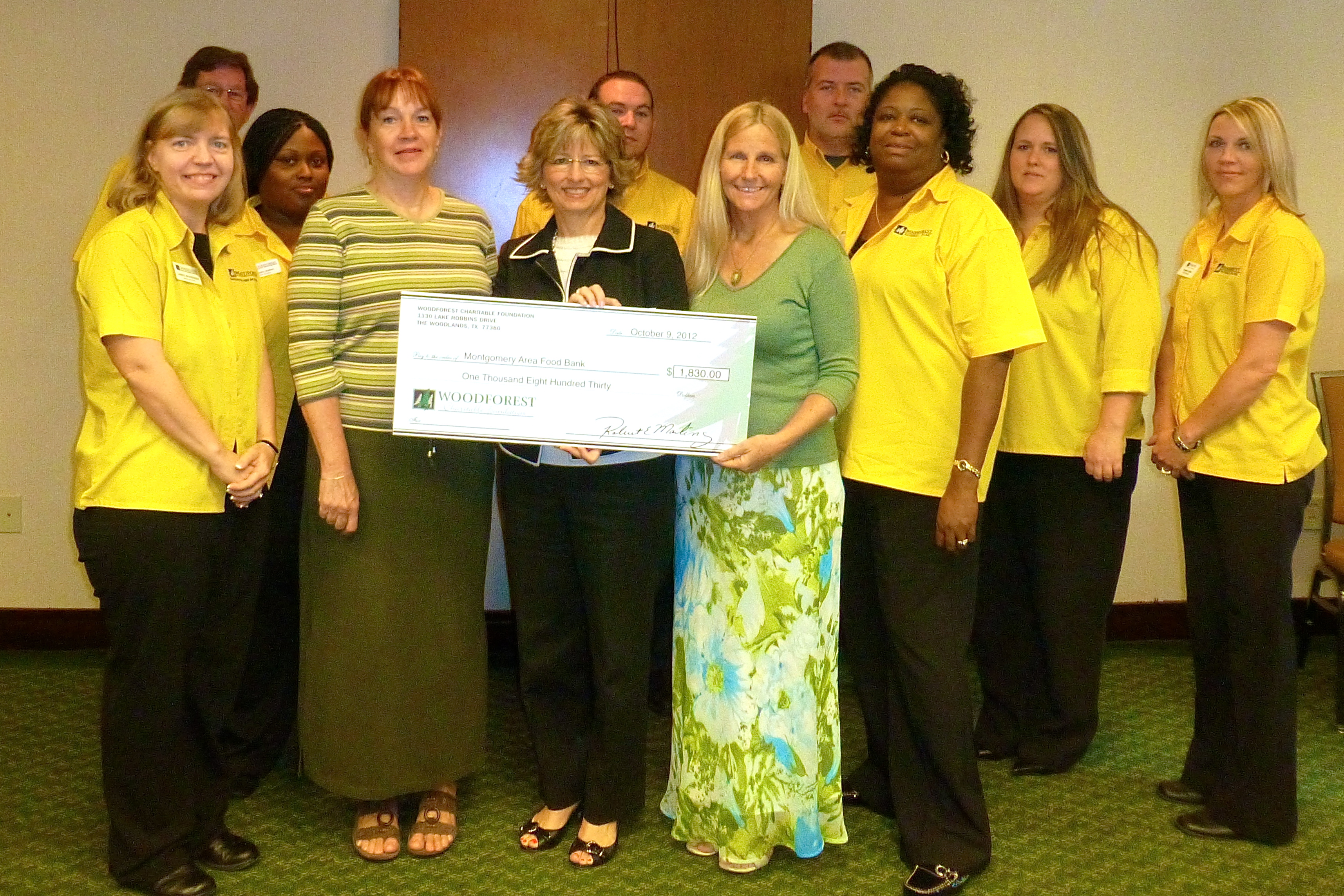 Montgomery Area Food Bank receives $1,830 donation from WCF.