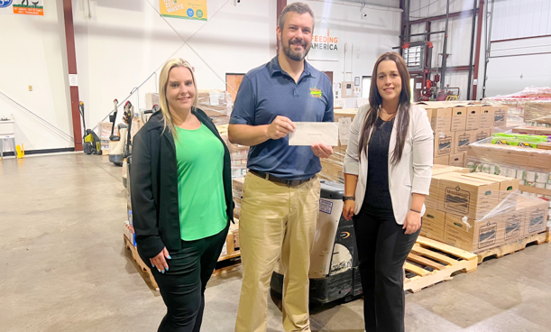 Mountaineer Food Bank received a donation from WCF.