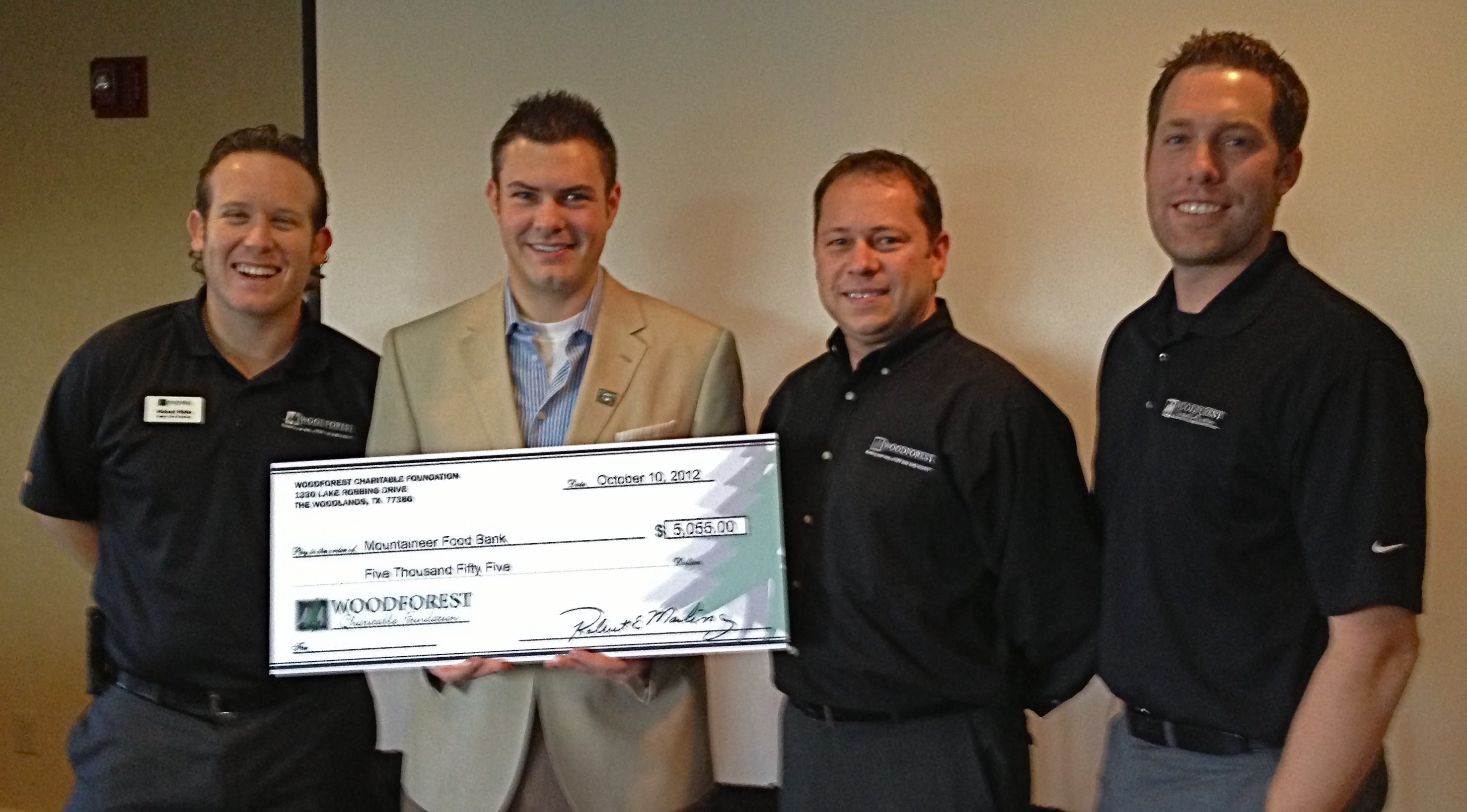 Mountaineer Food Bank receives $5,055 donation from Woodforest Charitable Foundation.