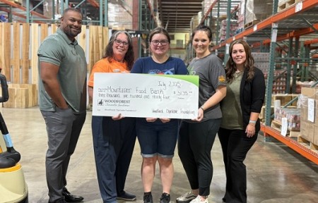 Mountaineer Food Bank recently received a $3,135.00 donation from WCF.