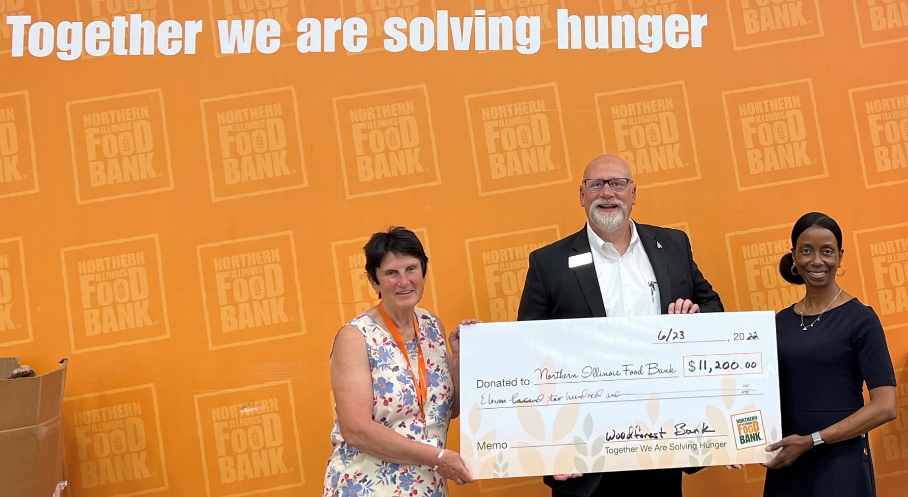 Northern Illinois Food Bank received a $11,200.00 donation from WCF.