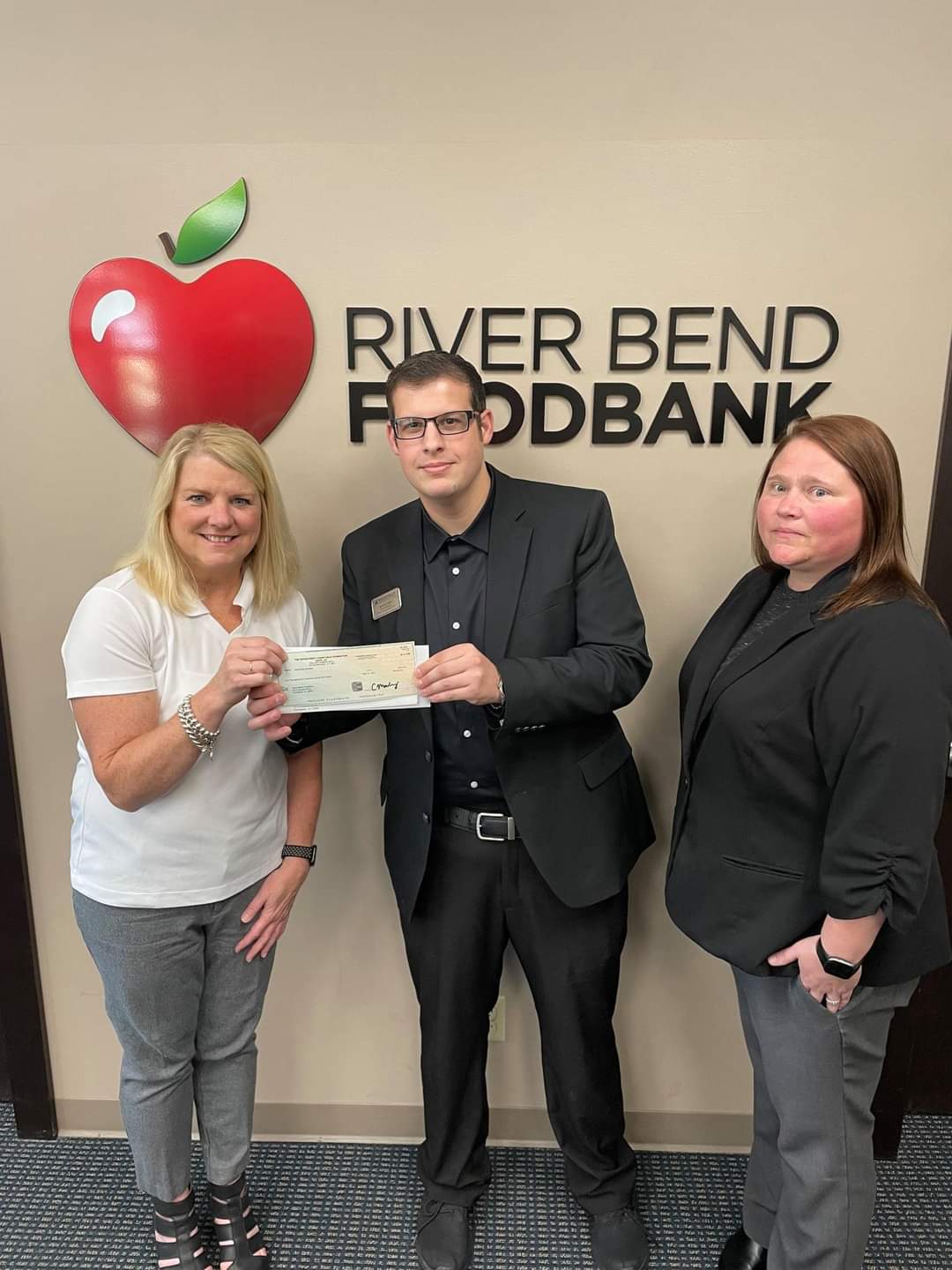 River Bend Foodbank recently received a donation from WCF.