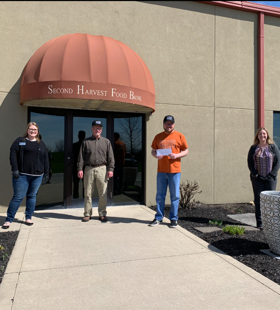 Second Harvest Food Bank of East Central Indiana received a $3,120 donation from WCF.