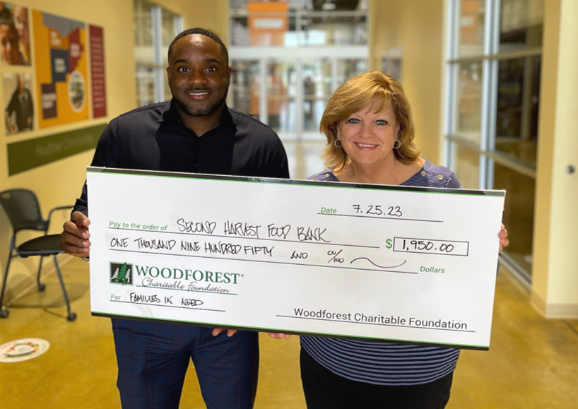 Second Harvest Food Bank of North Central Ohio received a $1,950.00 donation from WCF.