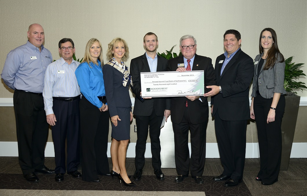 Second Harvest Food Bank of Northwest North Carolina recently received a $20,800 donation from WCF.