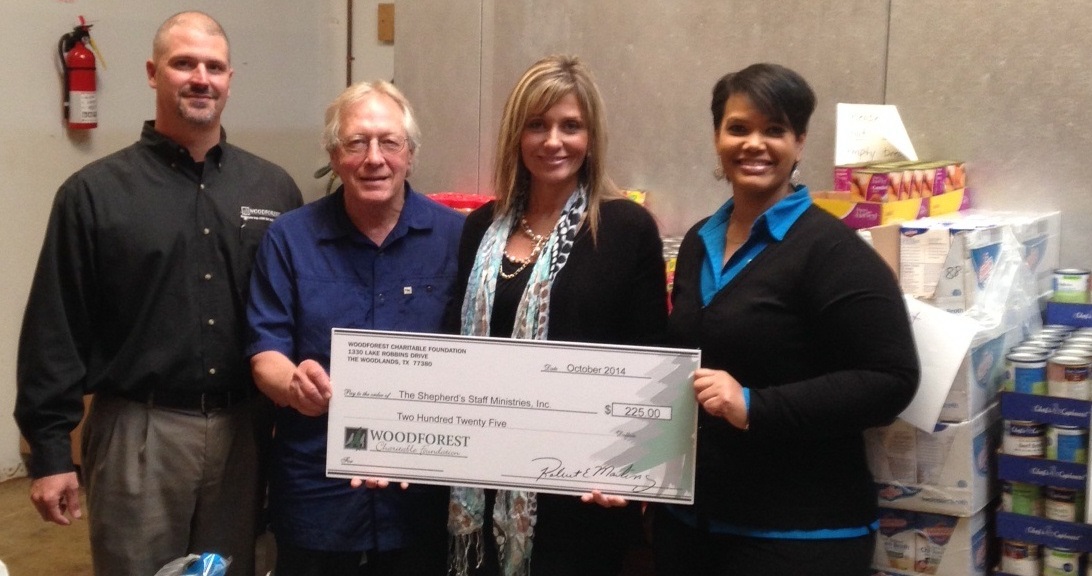 Shepard’s Staff Ministries recently received a $225 donation from WCF.