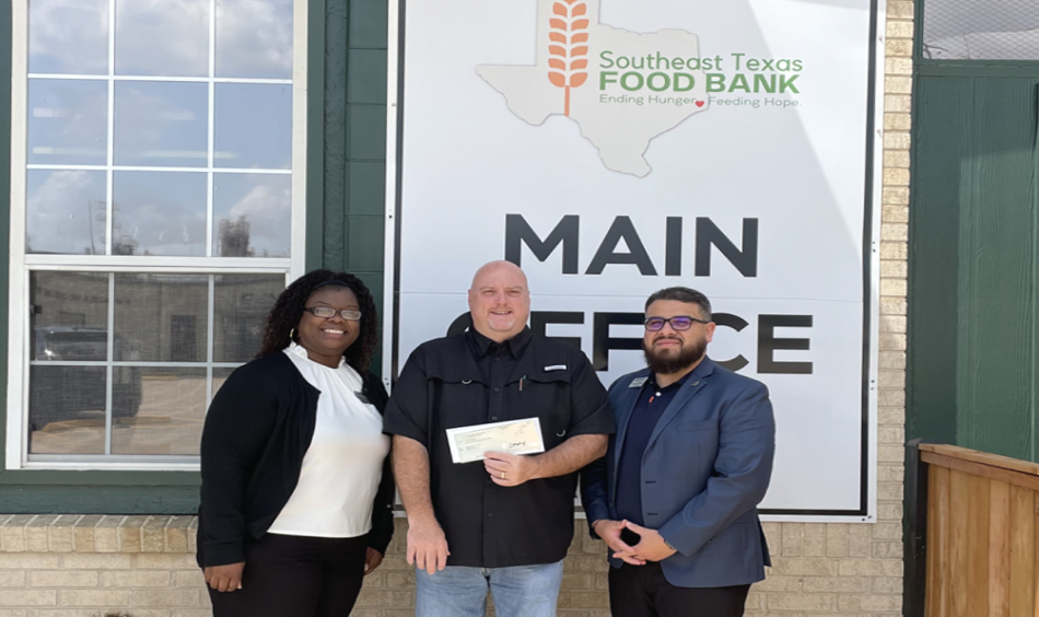 Southeast Texas Food Bank recently received a $1,500.00 donation from WCF.