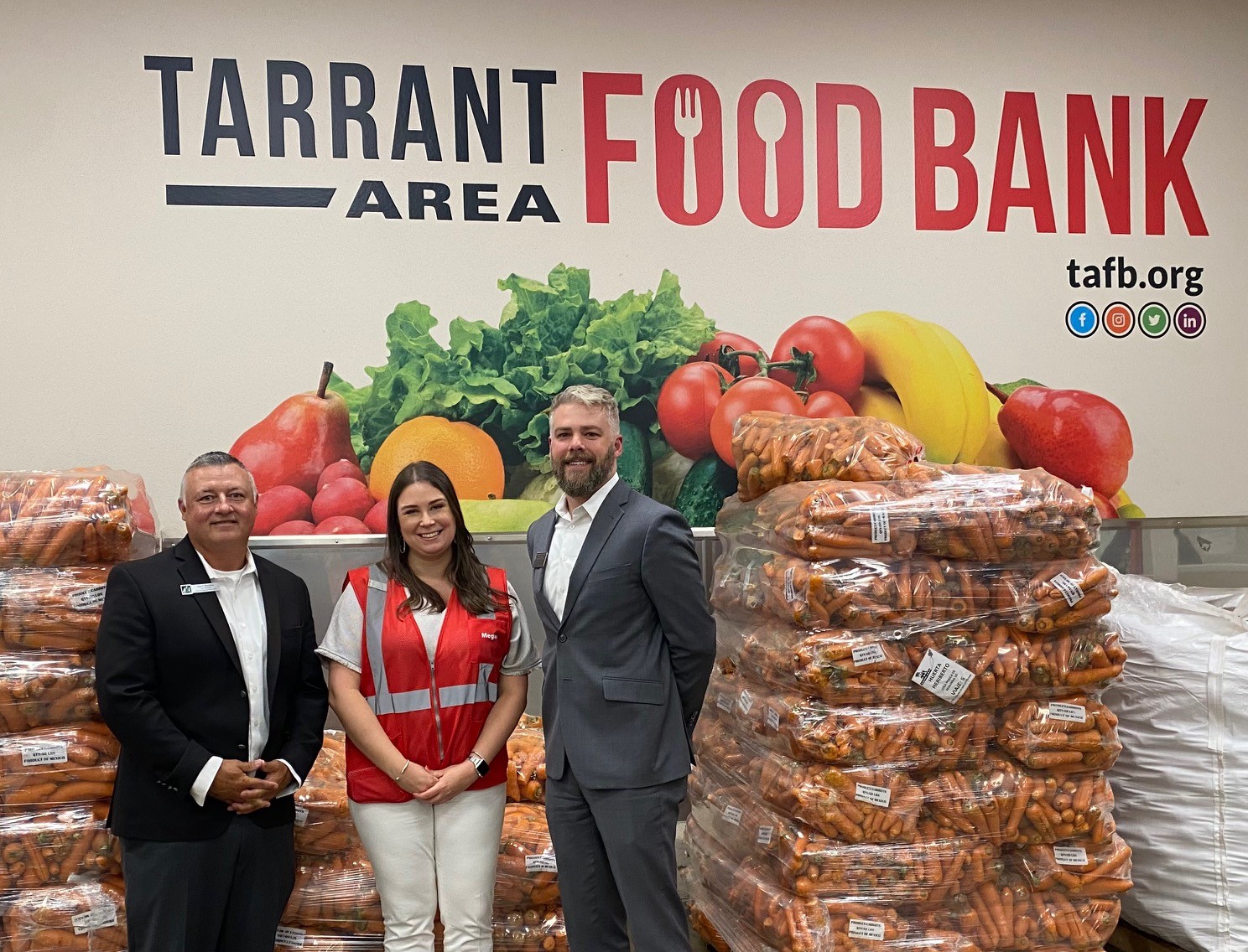 Tarrant Area Food Bank recently received a $7,770.00 donation from WCF.