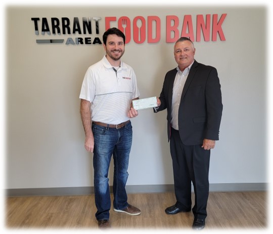 Tarrant Area Food Bank recently received a $7,770 donation from WCF.