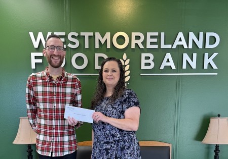 Westmoreland County Food Bank recently received a $630.00 donation from WCF.