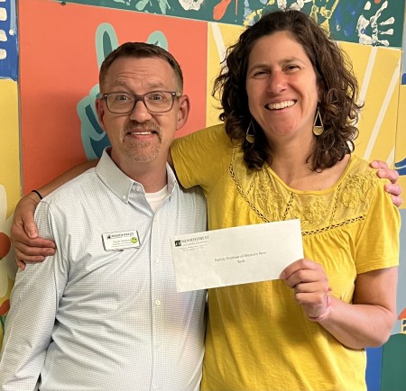 Family Promise of Western New York recently received a $500.00 donation from WCF.