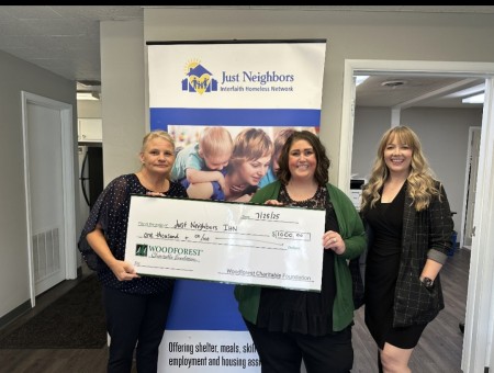 Just Neighbors IHN recently received a $1,000.00 donation from WCF.