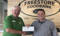 Freestore Foodbank recently received a $5,200.00 donation from WCF.